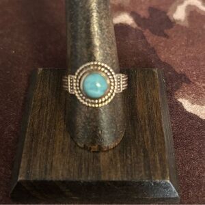 Sterling Silver ring with Turquoise stone. Size 9